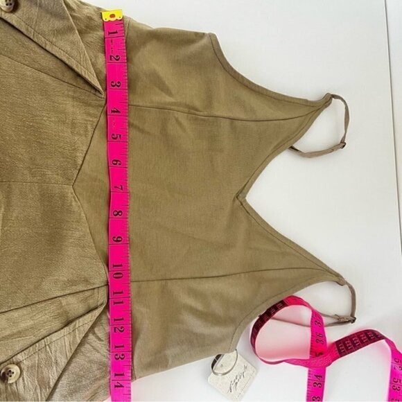 Free People Soledad Midi Dress in Khaki size S - Picture 11 of 11